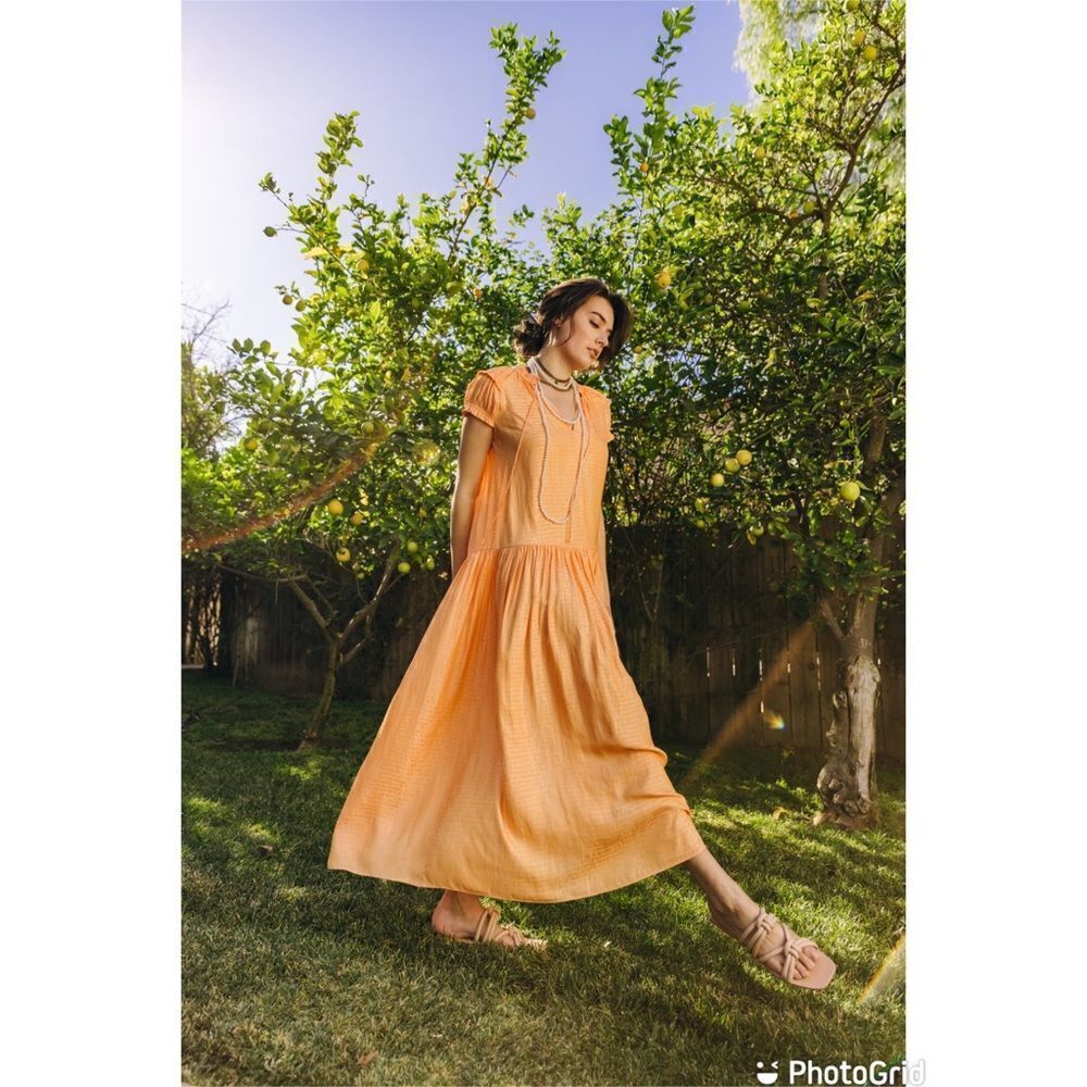 Current Air Tonal Dot Maxi Dress